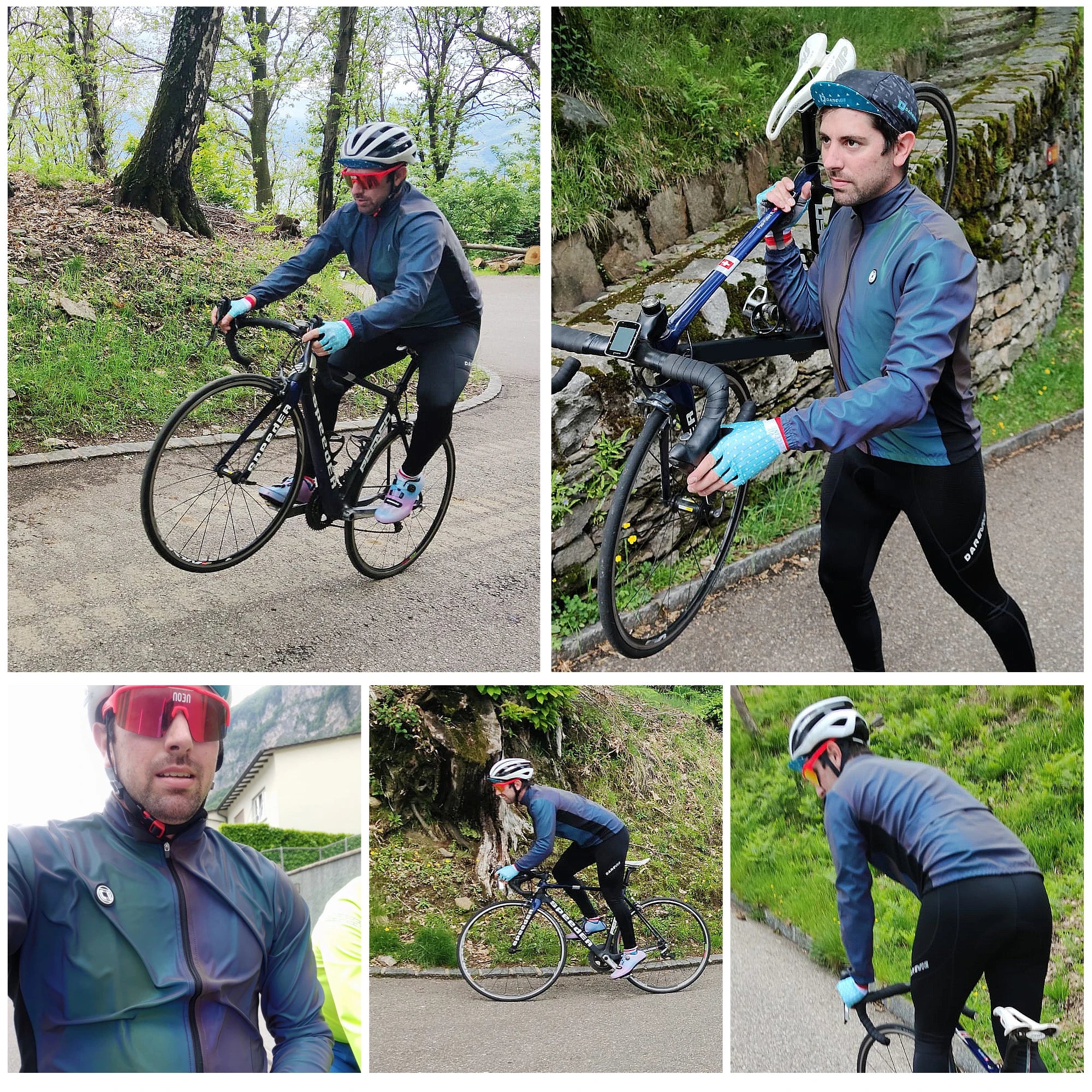 Rainbow Reflective Waterproof Windbreaker Cycling Jacket