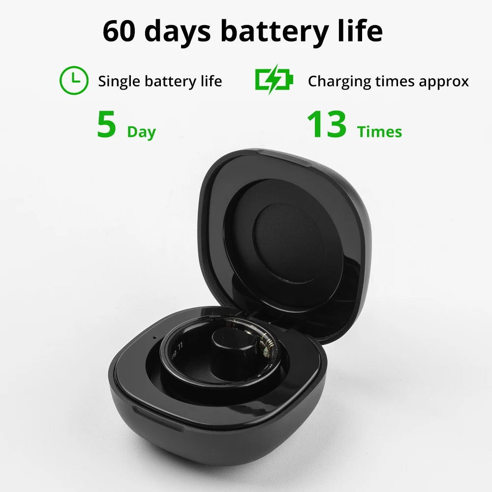 2024 COLMI R09 Smart Ring Men Women with Charging Case