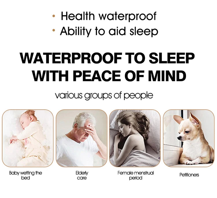 Waterproof Double Mattress Topper With Elastic Band Quilted Protector Pad