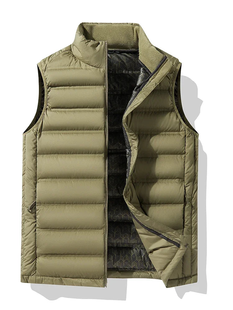 90%White Duck Down Winter Couple Vest Sleeveless
