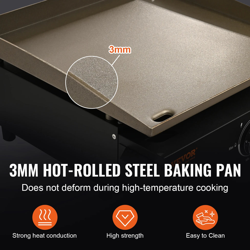 SucceBuy 18/24inch Propane Gas Tabletop Griddle