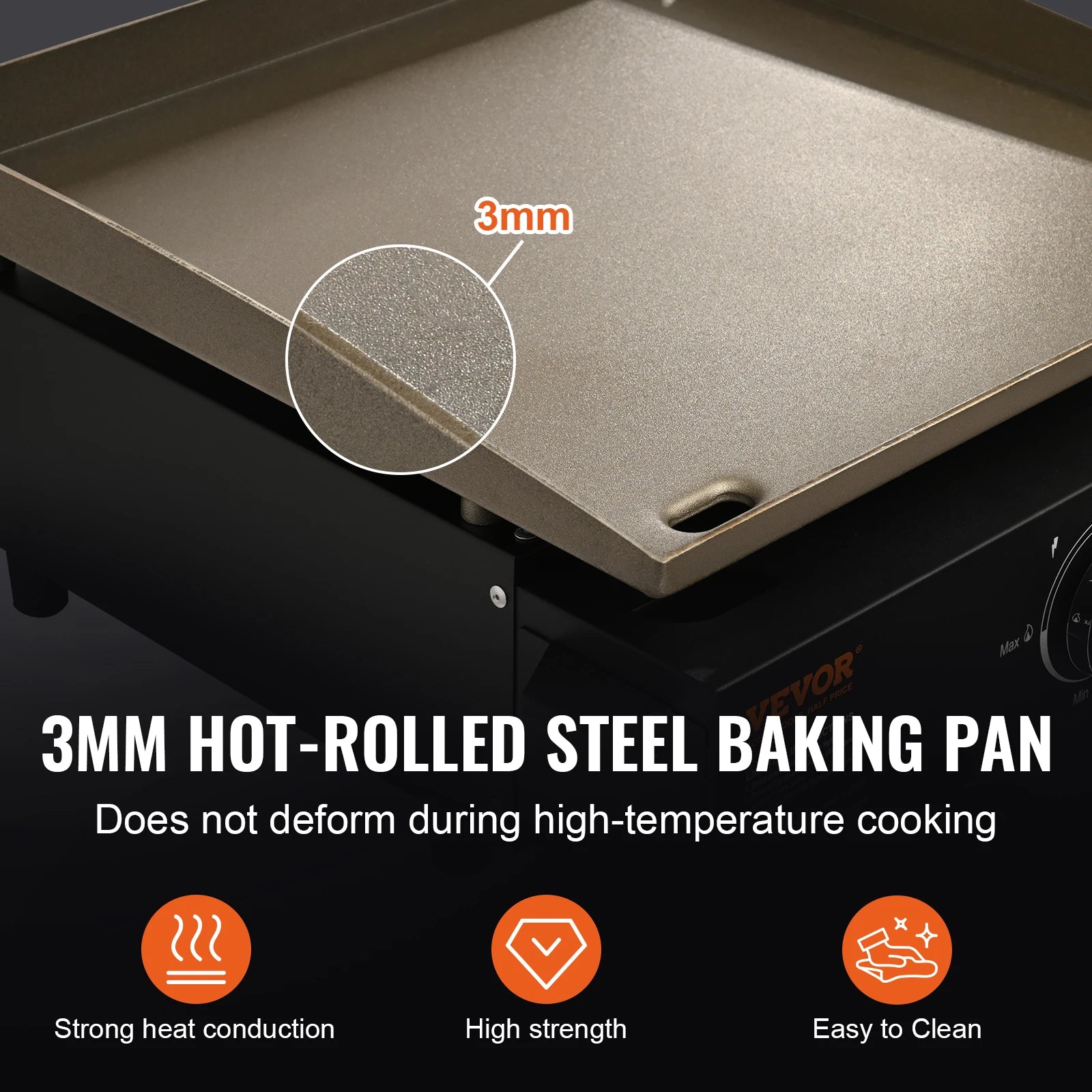 SucceBuy 18/24inch Propane Gas Tabletop Griddle
