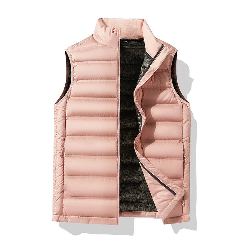90%White Duck Down Winter Couple Vest Sleeveless
