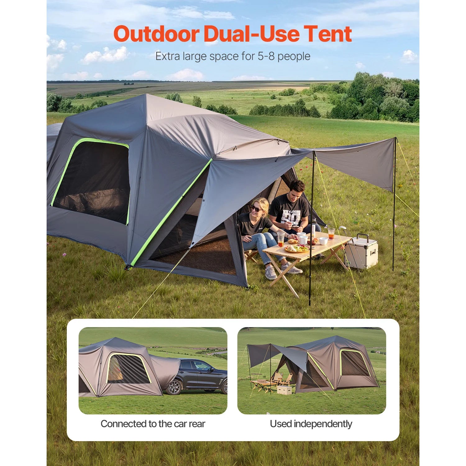 SucceBuy SUV Tent for Camping Waterproof PU2000mm