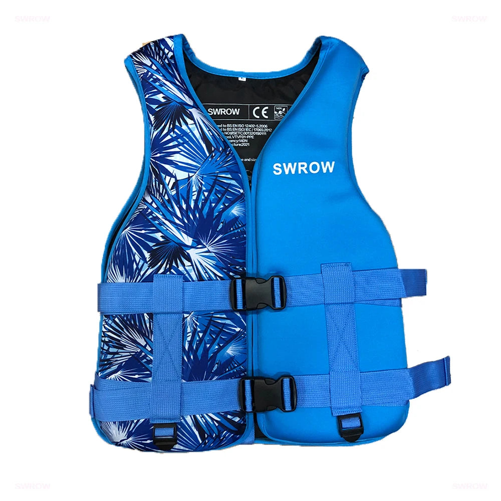 SWROW Life Jacket Water Sport Buoyancy Jacket Life Vest Swimming Boating Driving Vest Life Vest Buoyancy Suit For Adult Children