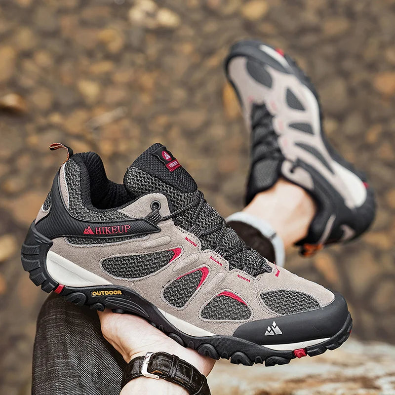 HIKEUP Non-slip Wear Resistant Men‘s Outdoor Hiking Shoes