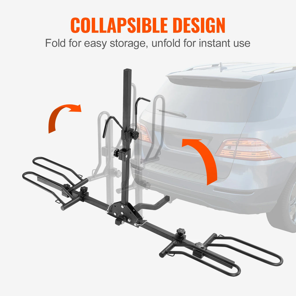 SucceBuy Hitch Mount Bike Rack 2-Bike Platform Style 80 LBS Max