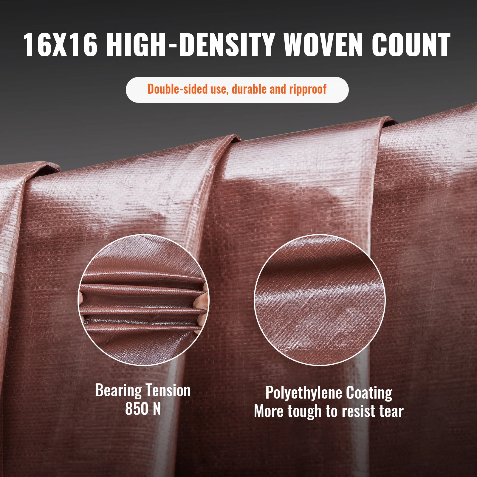 SucceBuy Heavy Duty Tarp 16 Mil Thick  Waterproof