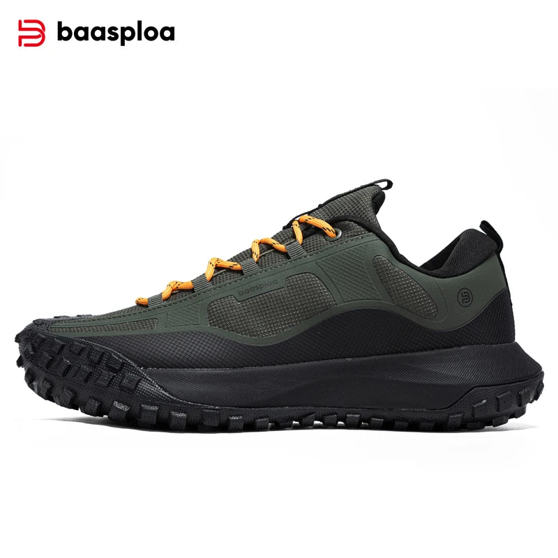 Baasploa New Men Hiking Shoes Anti Splash