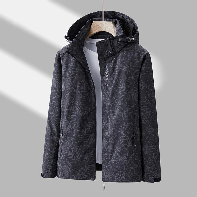 Womens Sportswear Outdoor Jacket Detachable Hood Windproof Waterproof