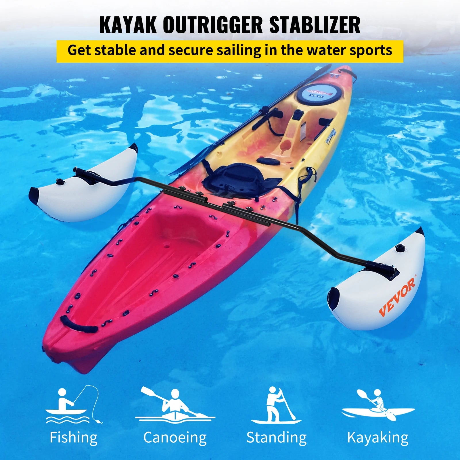 SucceBuy 2PcsKayak Outrigger Stabilizer Inflatable