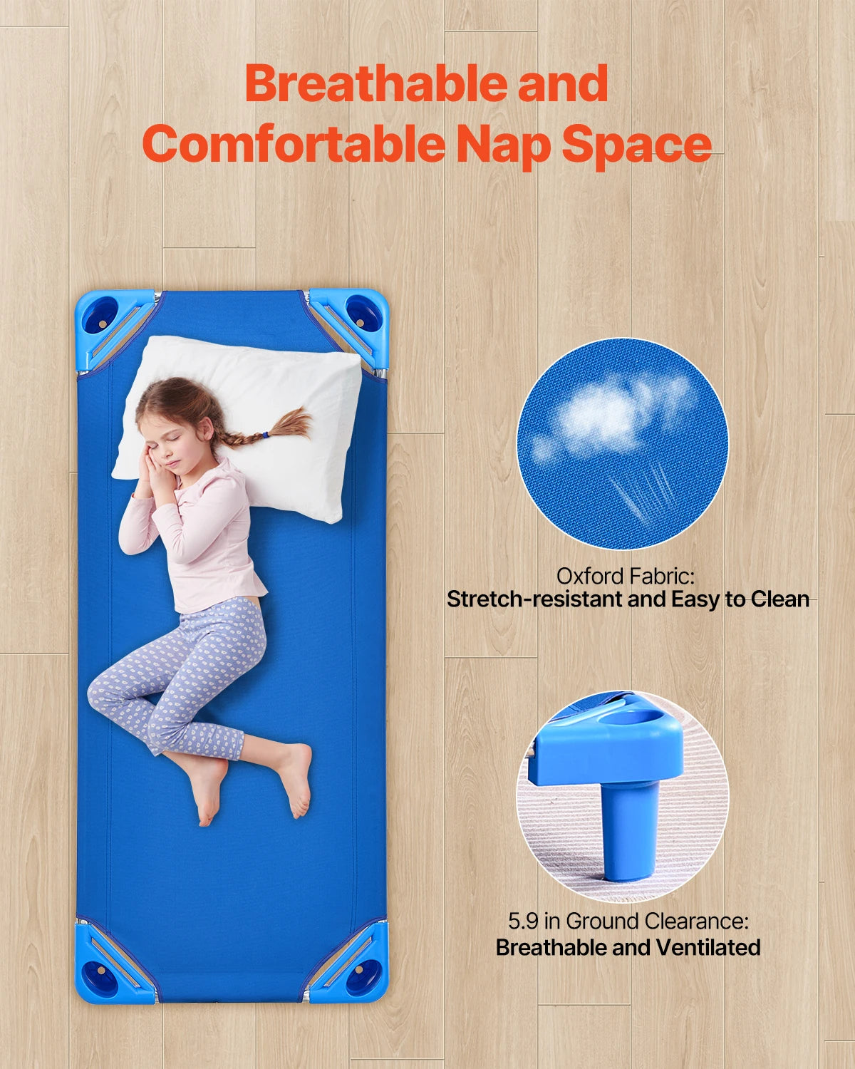 SucceBuy Stackable Kiddie Cot Pack of 4/6
