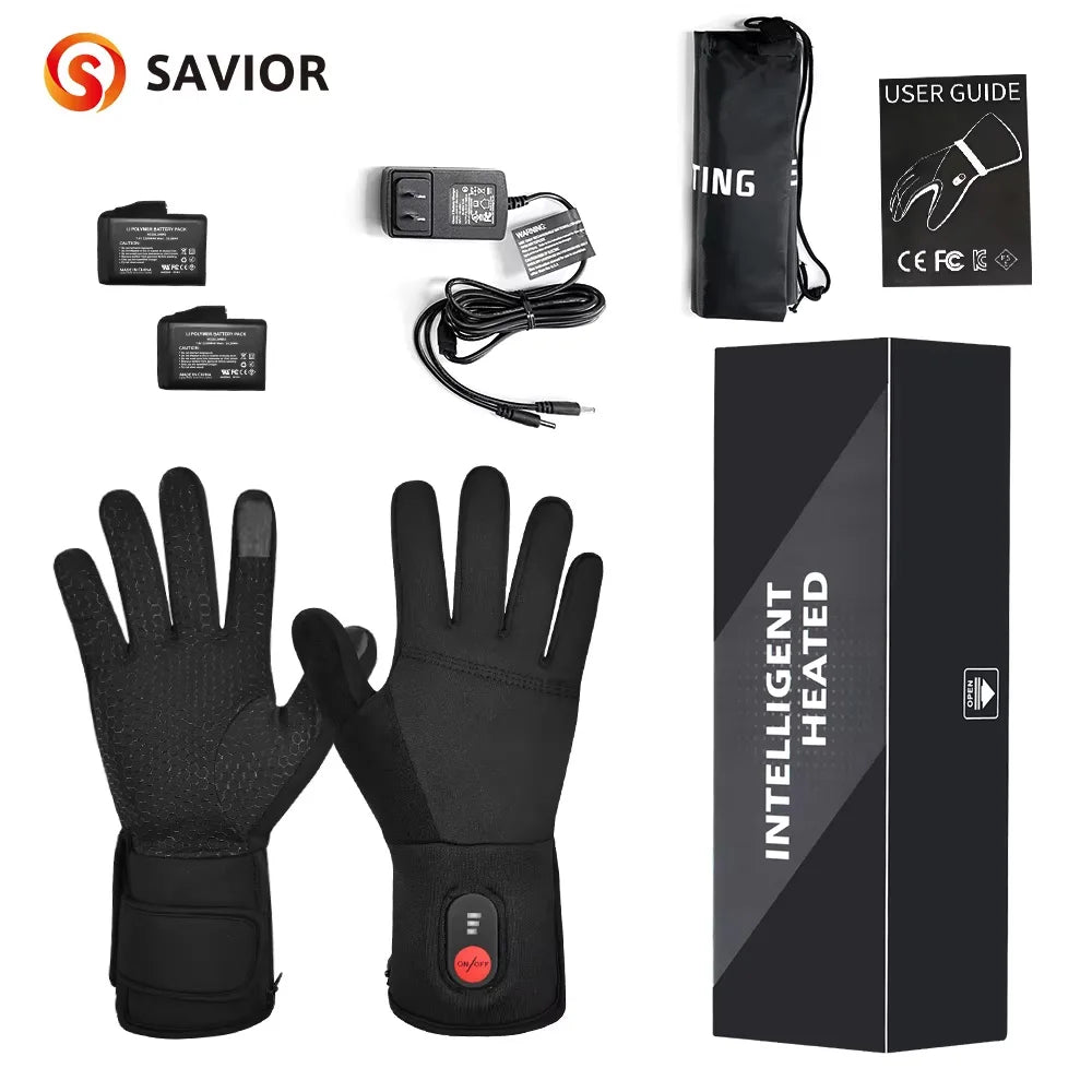 Savior Heated Gloves Electric Skiing