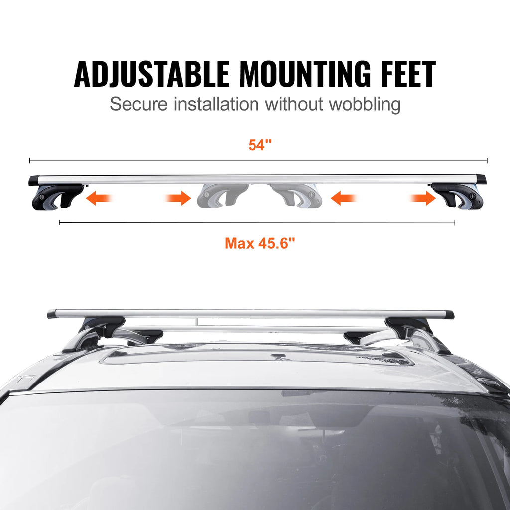 SucceBuy Roof Rack Crossbar Baggage Luggage Carrier 200LBS