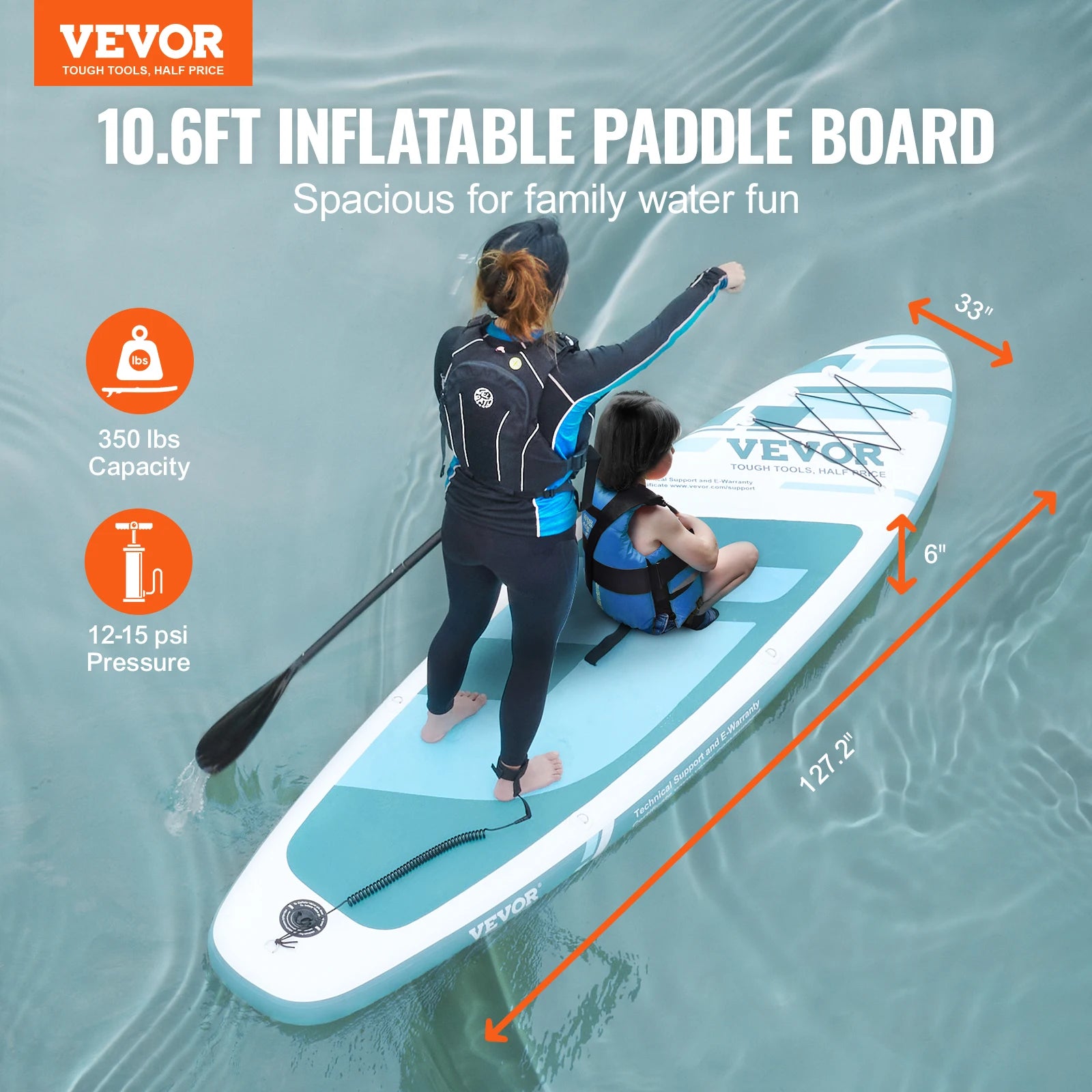 VEVOR Inflatable Stand Up Paddle Board
