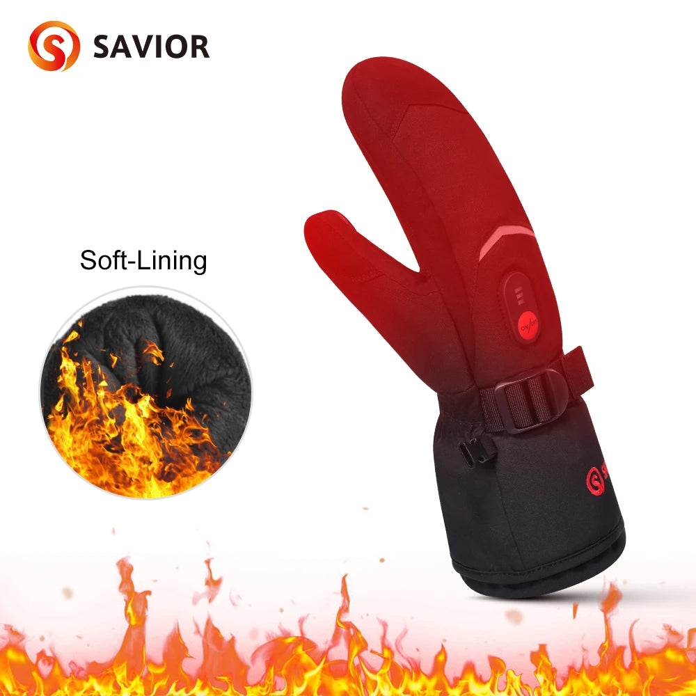 Winter Gloves Heating Hand Warm Electric Thermal Gloves