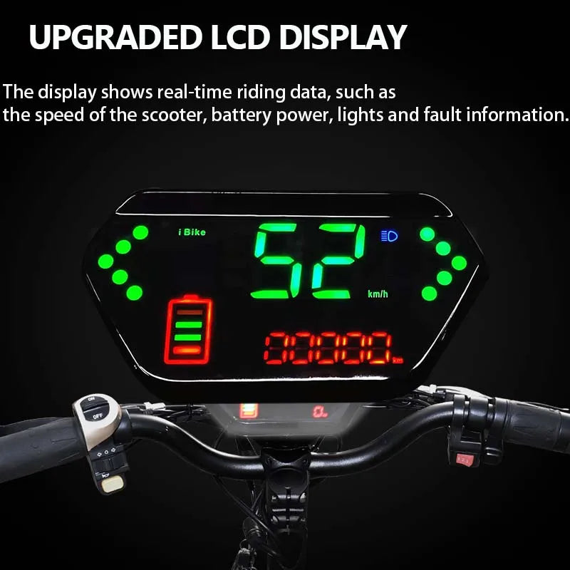 100KM Long Range Electric Scooter 48V-72V Lithium Battery Foldable Scooter