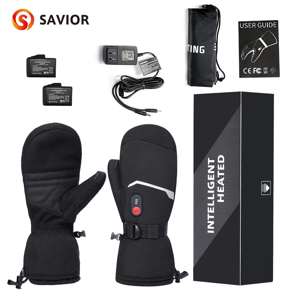 Winter Gloves Heating Hand Warm Electric Thermal Gloves