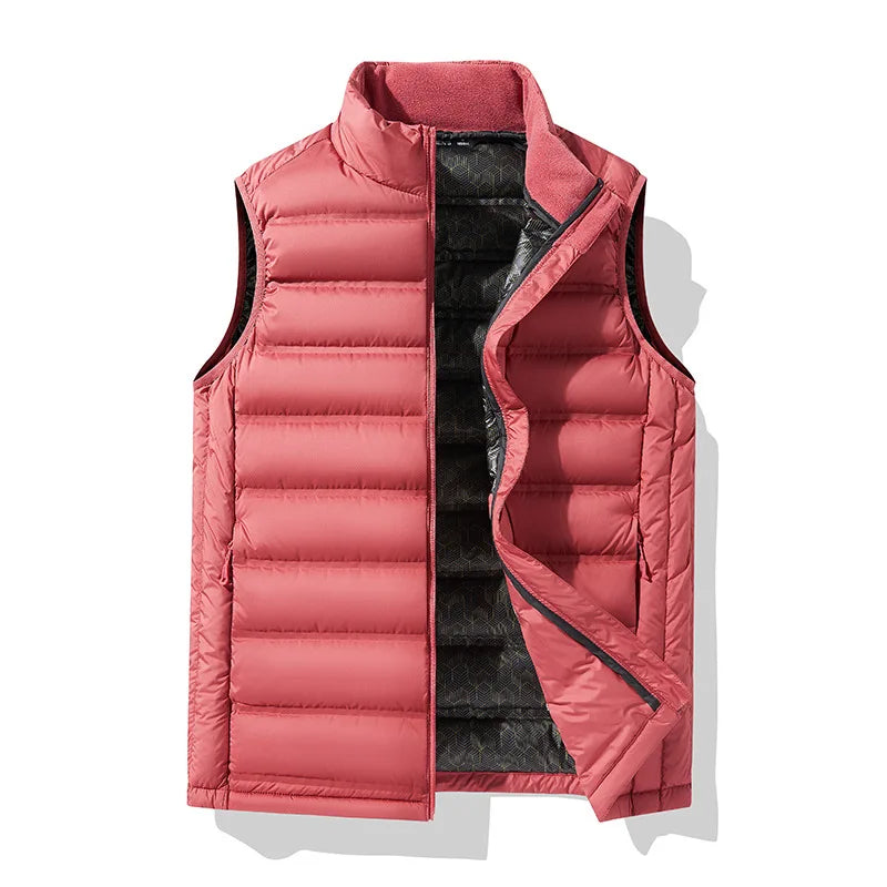 90%White Duck Down Winter Couple Vest Sleeveless