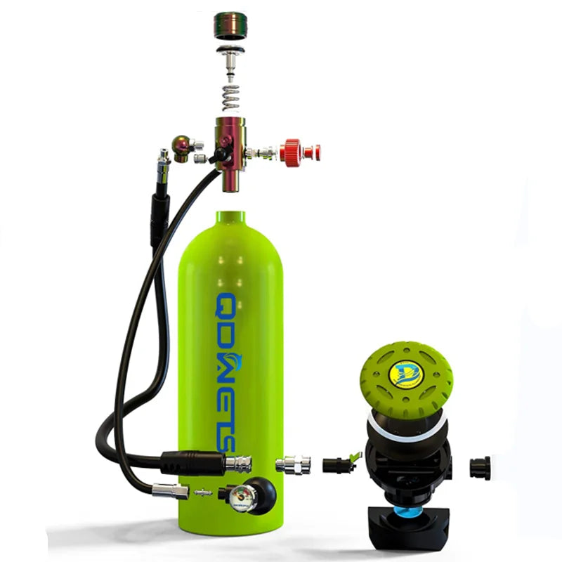 QDWETS 2.3L Portable Scuba Tanks,DOT Certified Diving Gear for Underwater 25-35 Minutes of Diving ,Bacup Air Tanks,Diving Air Ta