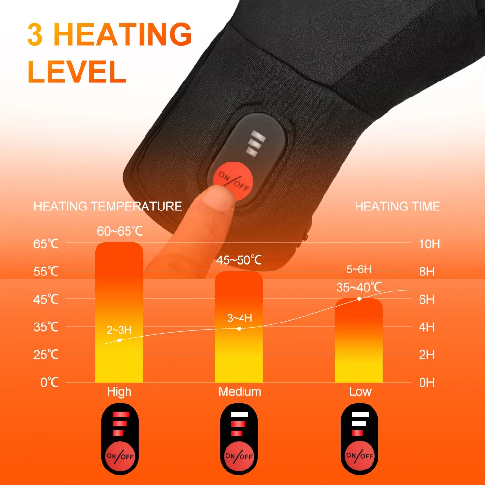 Savior Heated Gloves Electric Skiing