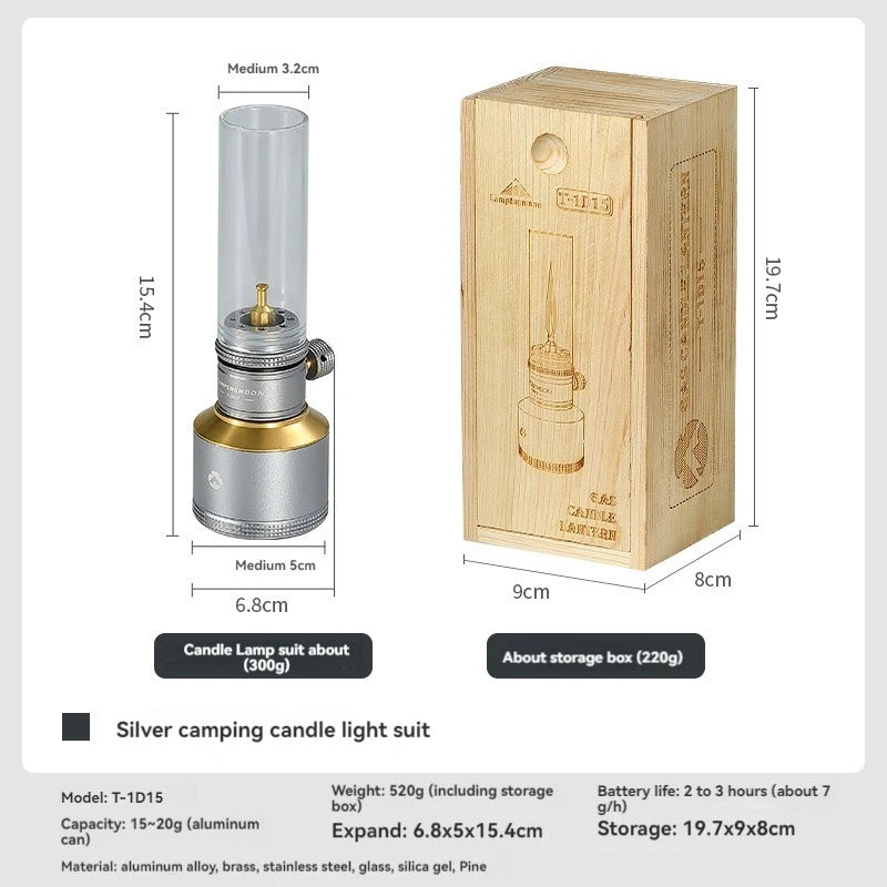 CAMPINGMOON Atmosphere Candle Light Set