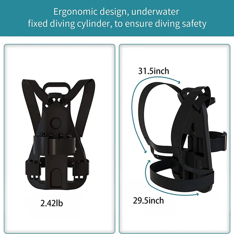 QDWETS 2.3L Portable Scuba Tanks,DOT Certified Diving Gear for Underwater 25-35 Minutes of Diving ,Bacup Air Tanks,Diving Air Ta
