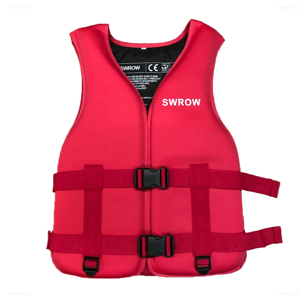 SWROW Life Jacket Water Sport Buoyancy Jacket Life Vest Swimming Boating Driving Vest Life Vest Buoyancy Suit For Adult Children