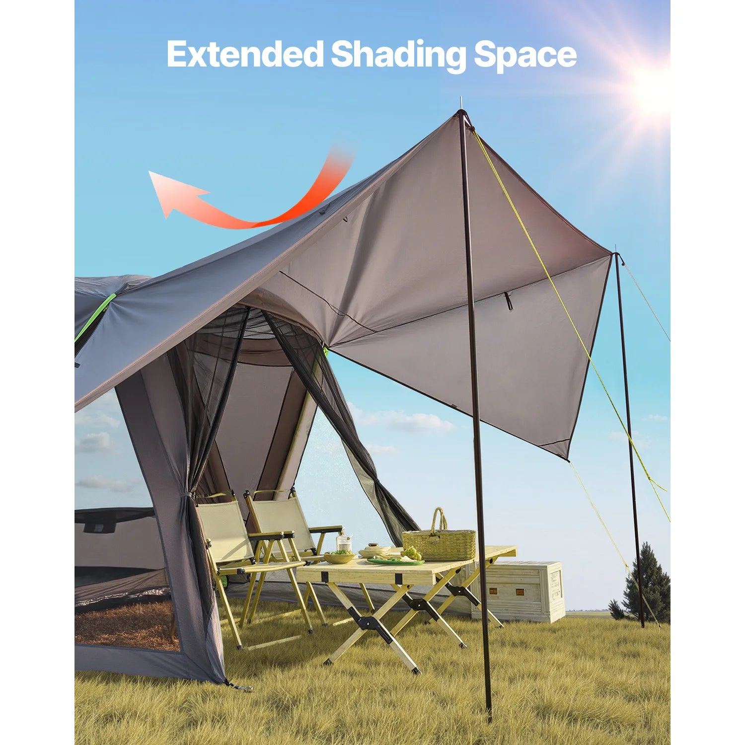 SucceBuy SUV Tent for Camping Waterproof PU2000mm