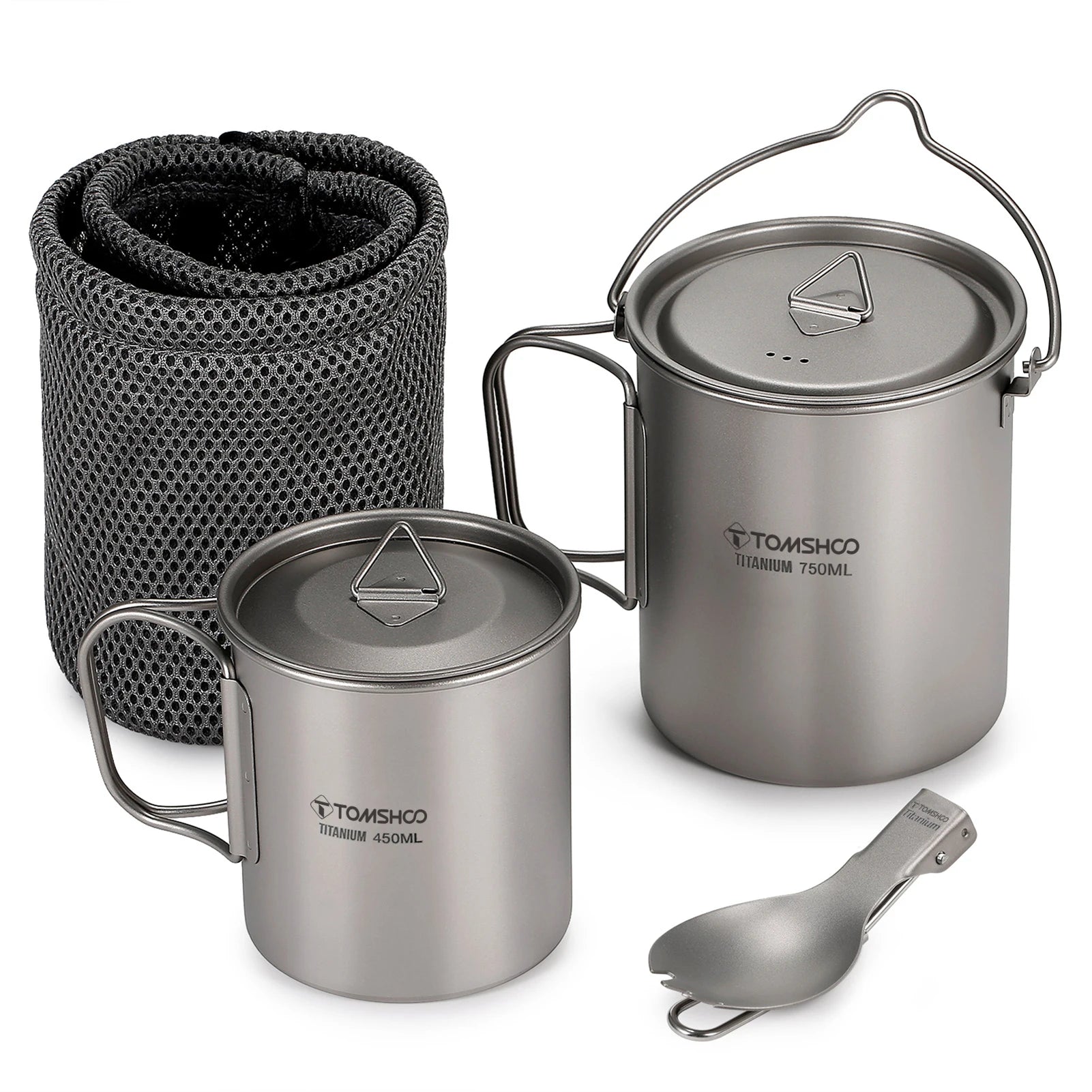 3 PCS Titanium Cookware Set Ultralight