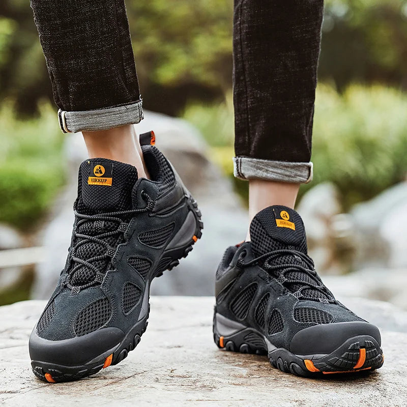 HIKEUP Non-slip Wear Resistant Men‘s Outdoor Hiking Shoes