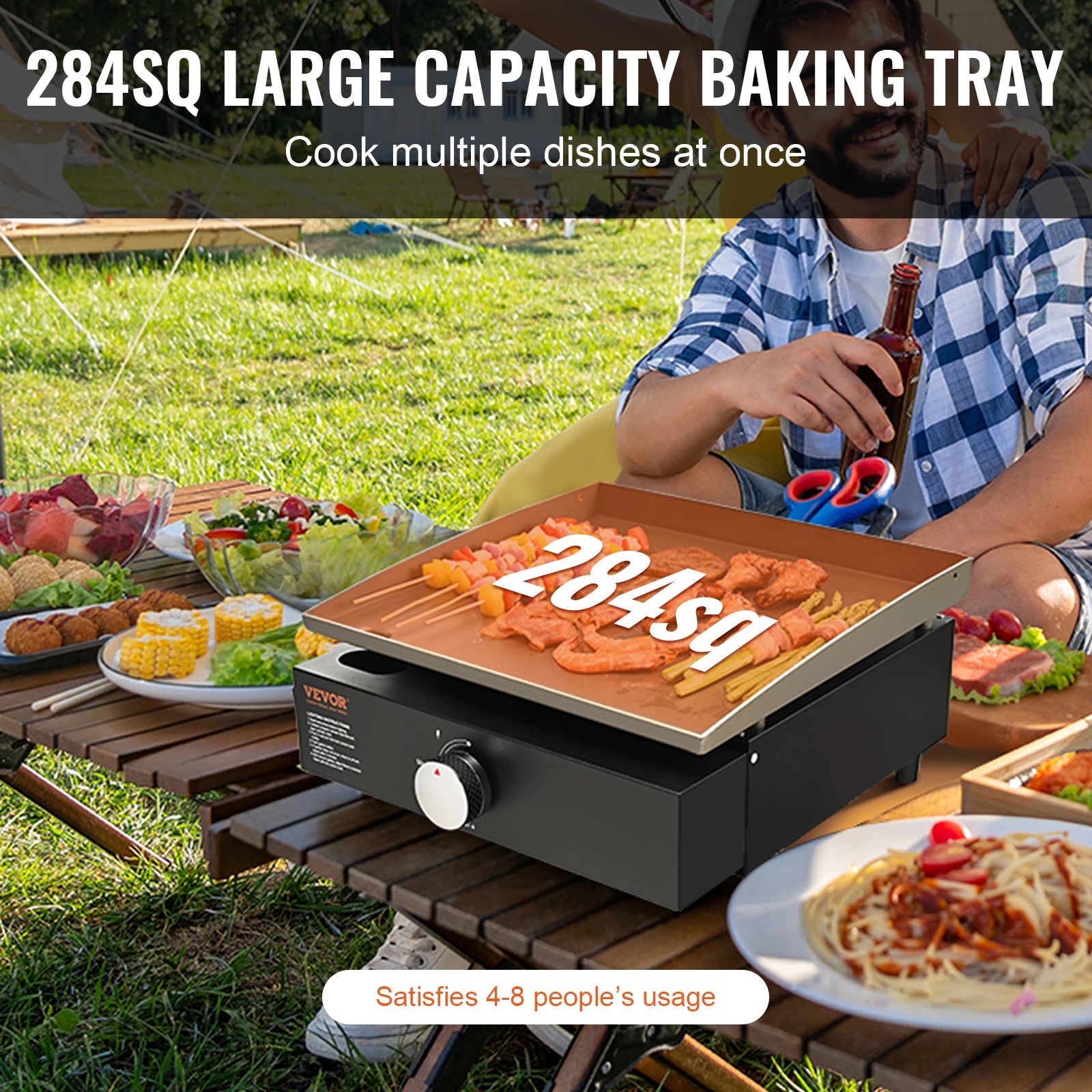 SucceBuy 18/24inch Propane Gas Tabletop Griddle