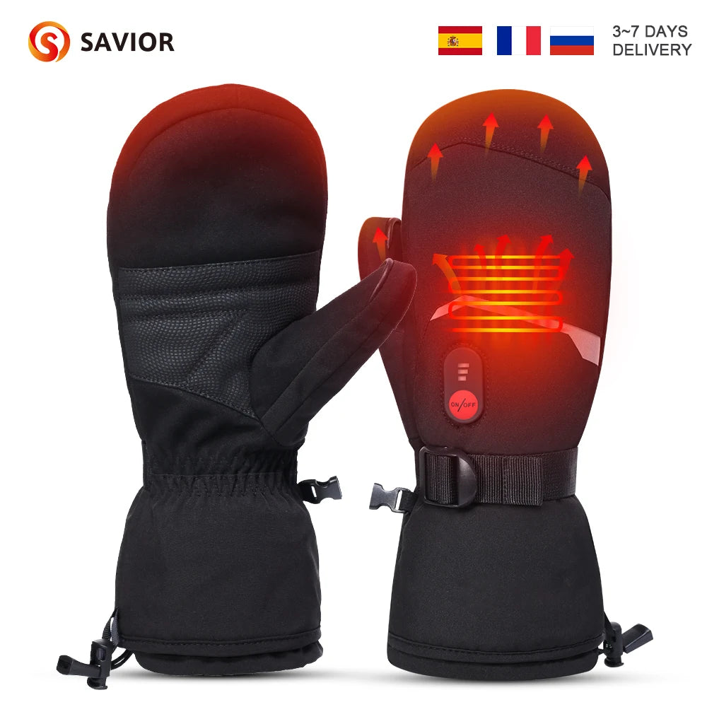 Winter Gloves Heating Hand Warm Electric Thermal Gloves