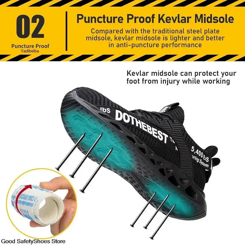 Steel Toe Work Shoes Security Protective Shoes