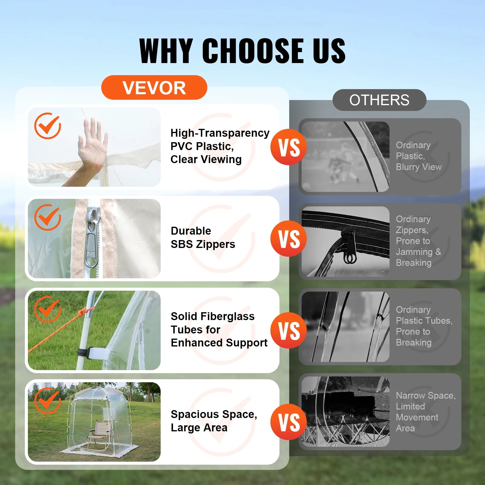 VEVOR Sports Tent Instant Shelter Weatherproof Pod