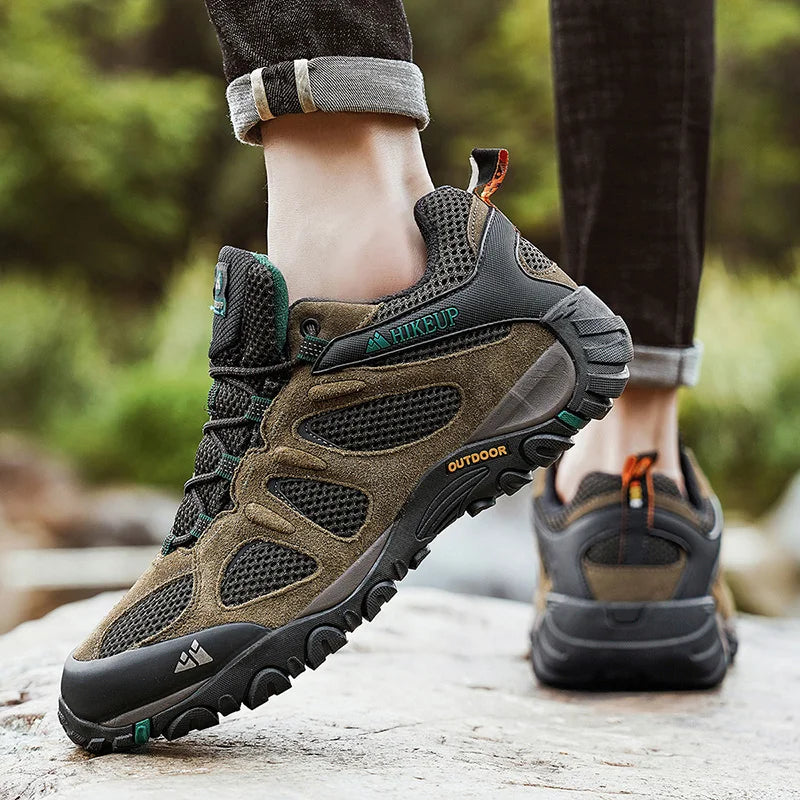 HIKEUP Non-slip Wear Resistant Men‘s Outdoor Hiking Shoes