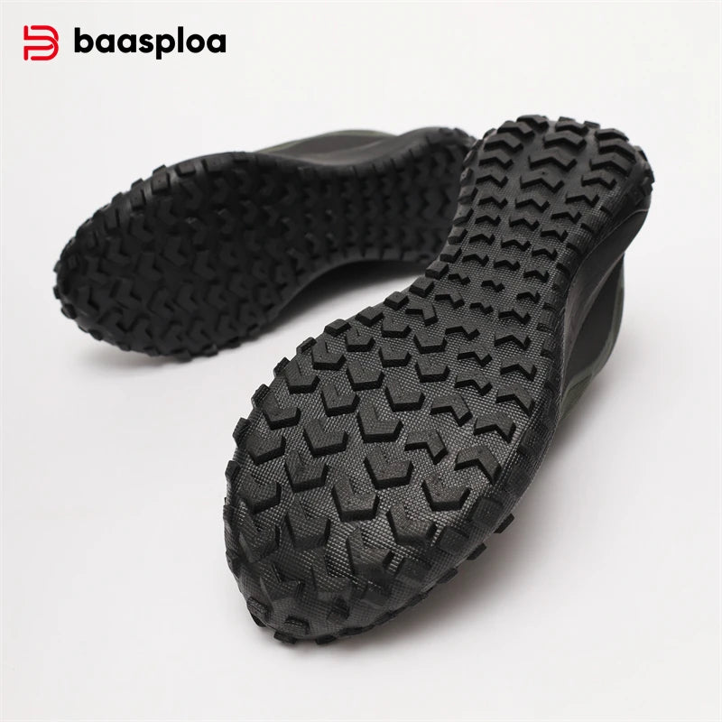 Baasploa New Men Hiking Shoes Anti Splash