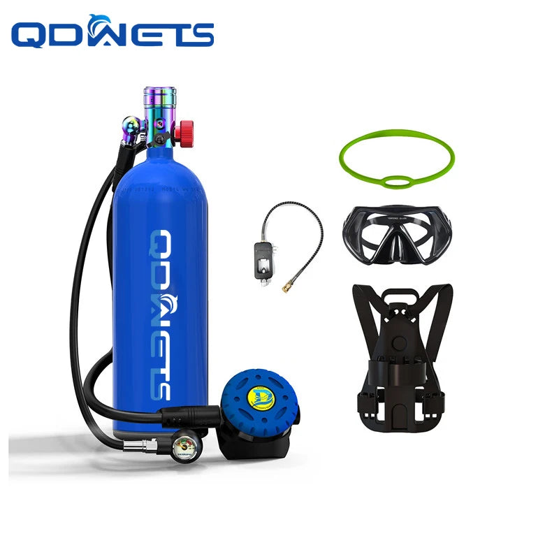QDWETS 2.3L Portable Scuba Tanks,DOT Certified Diving Gear for Underwater 25-35 Minutes of Diving ,Bacup Air Tanks,Diving Air Ta