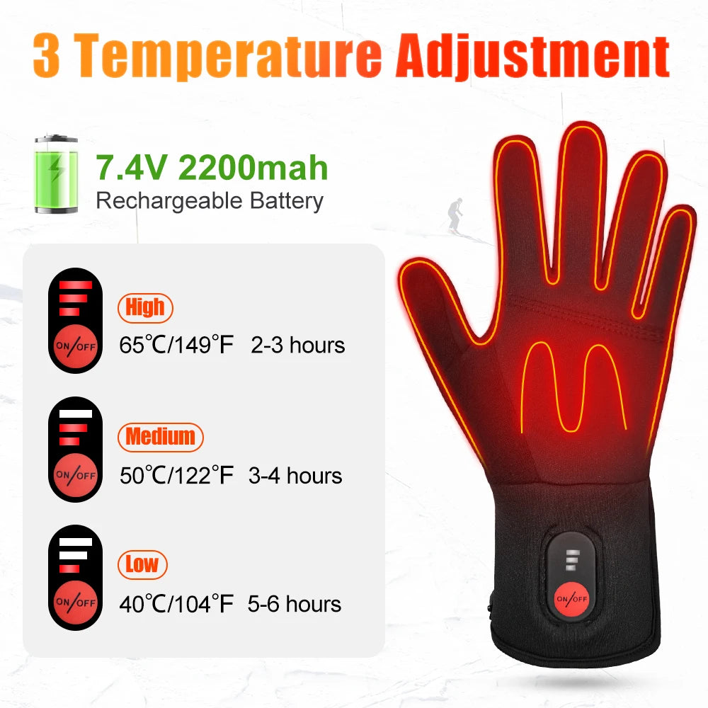 Savior Heated Gloves Electric Skiing