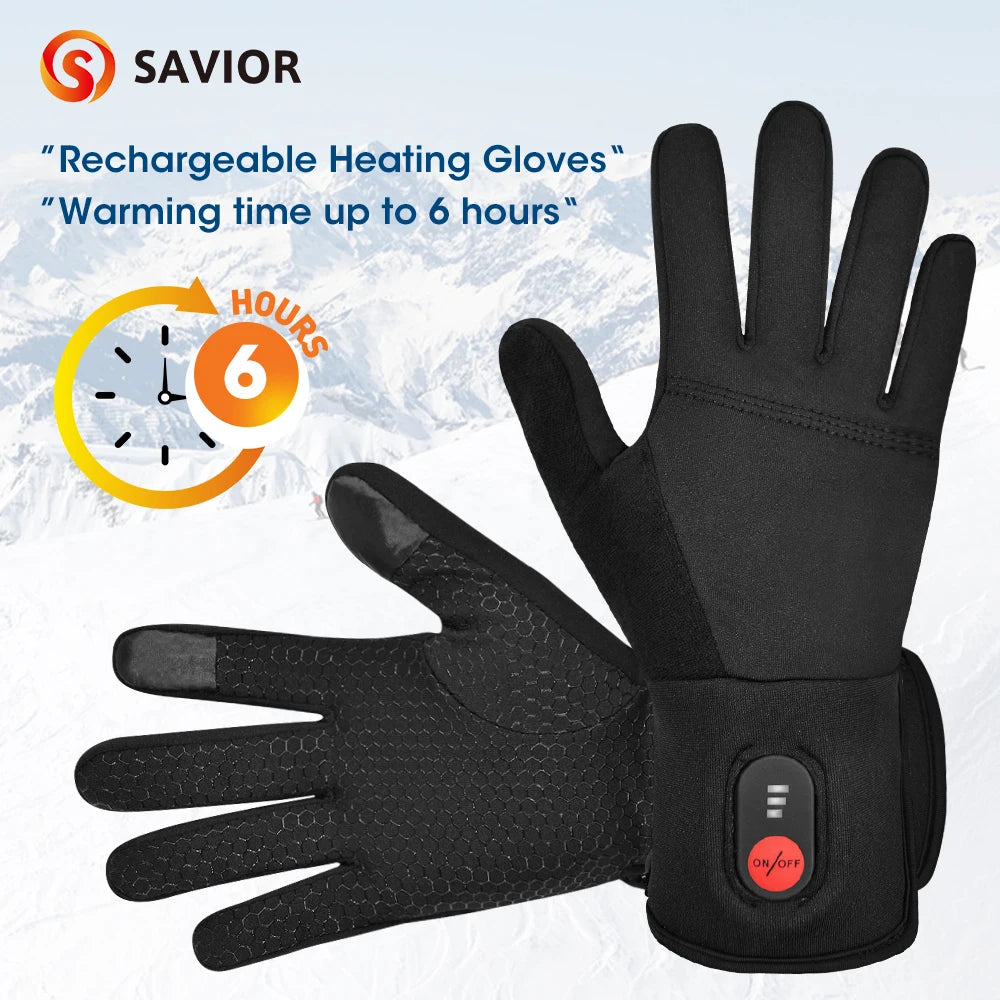 Savior Heated Gloves Electric Skiing