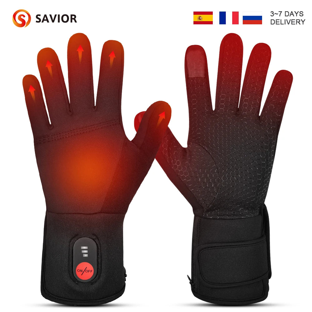 Savior Heated Gloves Electric Skiing