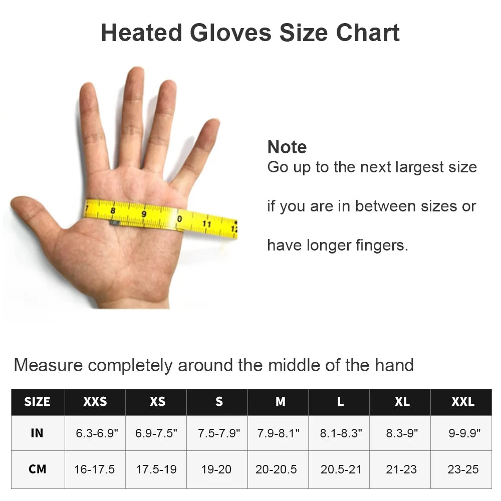 Winter Gloves Heating Hand Warm Electric Thermal Gloves