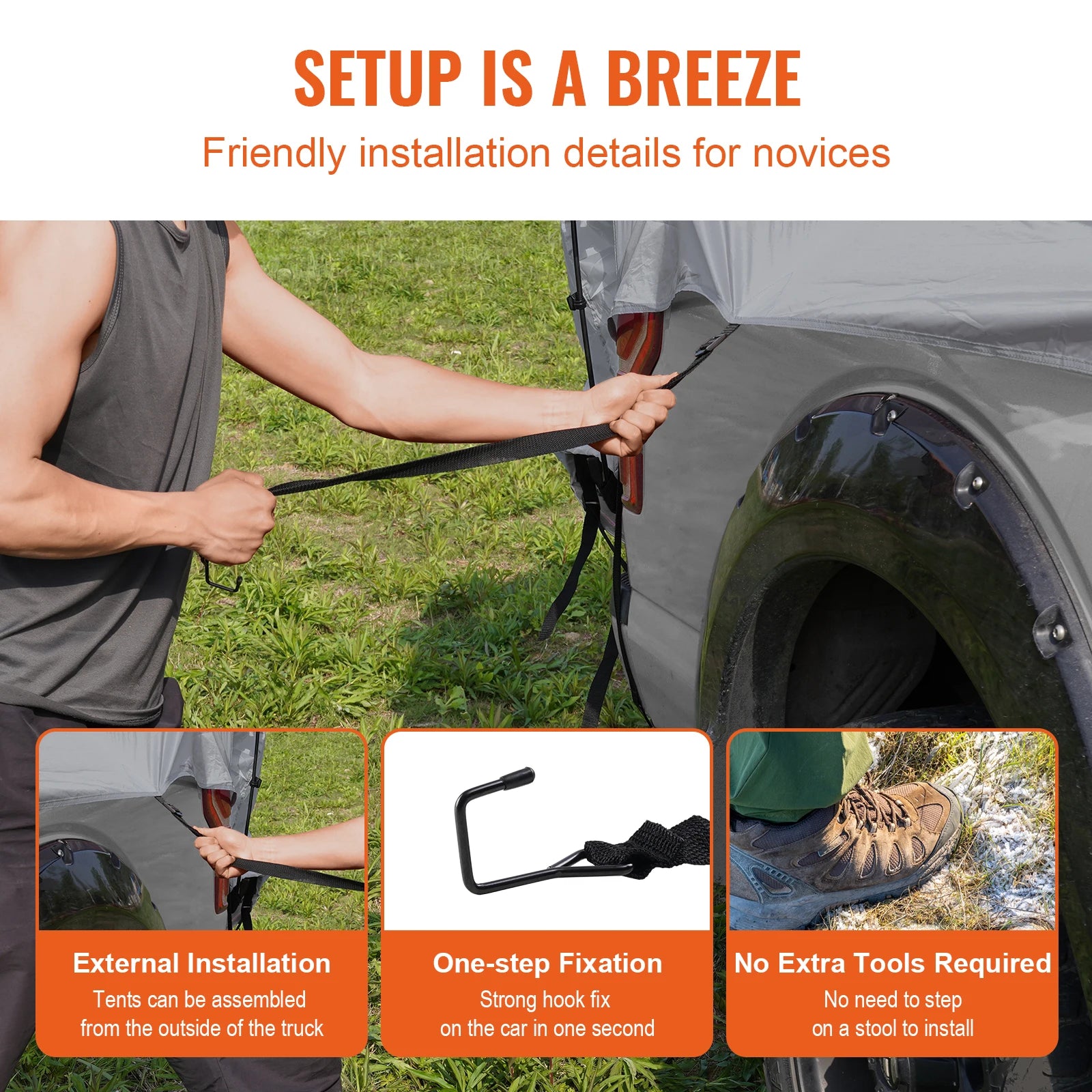 SucceBuy Truck Bed Tent Pickup Truck Tent