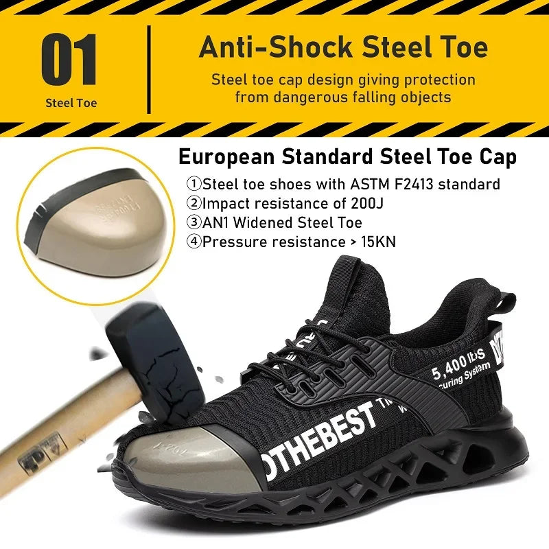 Steel Toe Work Shoes Security Protective Shoes