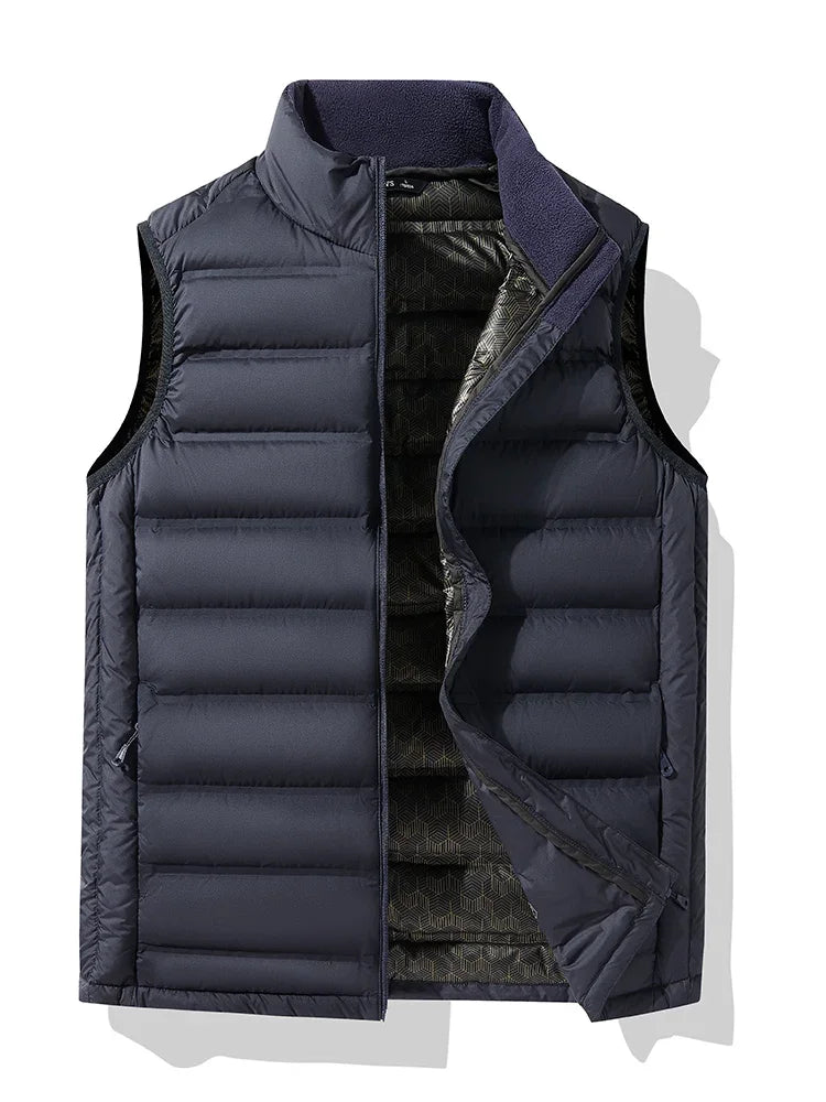 90%White Duck Down Winter Couple Vest Sleeveless
