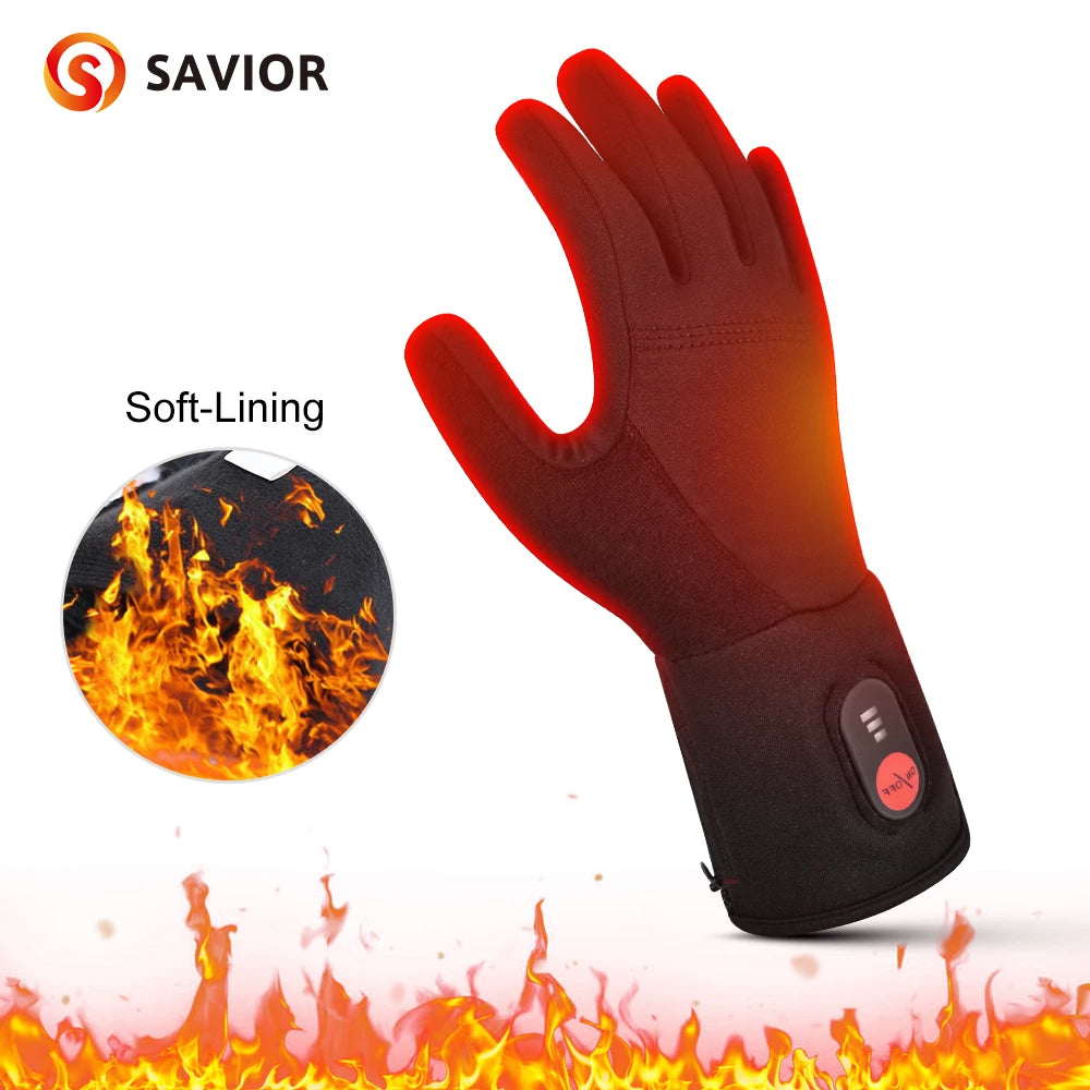 Savior Heated Gloves Electric Skiing