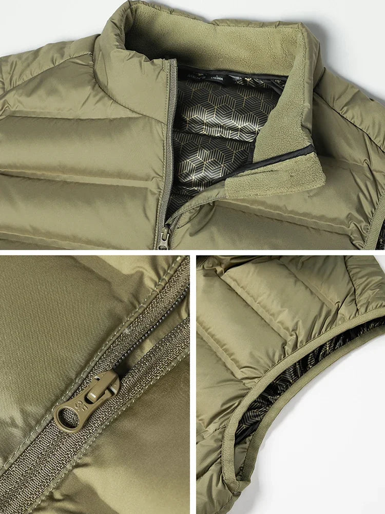 90%White Duck Down Winter Couple Vest Sleeveless