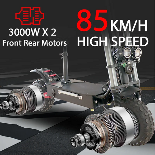 100KM Long Range Electric Scooter 48V-72V Lithium Battery Foldable Scooter