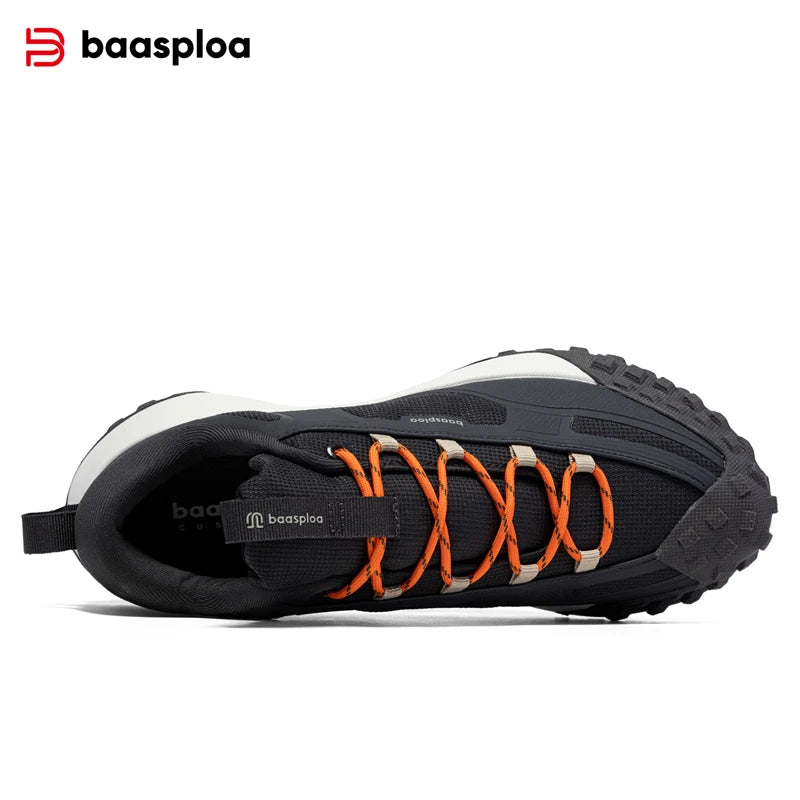 Baasploa New Men Hiking Shoes Anti Splash
