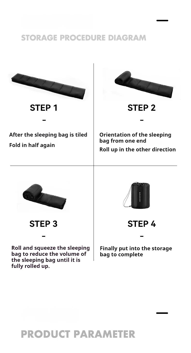Naturehike BLACKDOG Envelope Spring Sleeping Bag